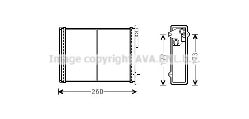 AVA QUALITY COOLING šilumokaitis, salono šildymas CN6260